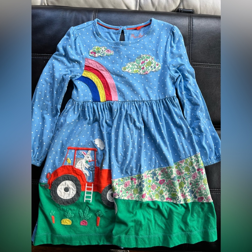 Girls Easter mini Biden dress. Size 6/7